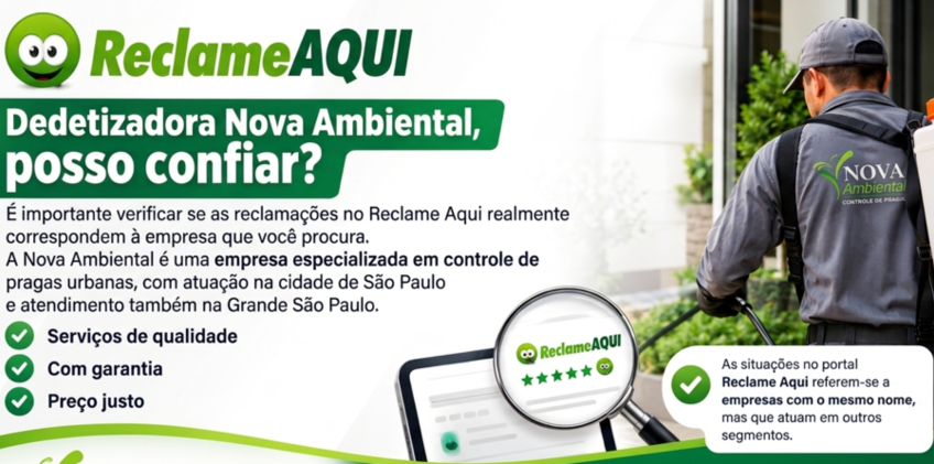 dedetizadora nova ambiental reclame aqui
